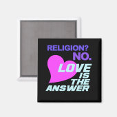 Religion- und Liebe-Magnet Magnet (Vorderseite/Rückseite)