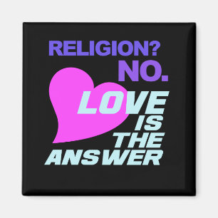 Religion- und Liebe-Magnet Magnet