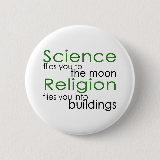 Religion und Wissenschaft Button (Vorderseite)