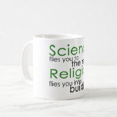Religion und Wissenschaft Kaffeetasse (Vorderseite Links)