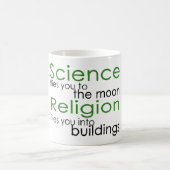 Religion und Wissenschaft Kaffeetasse (Mittel)