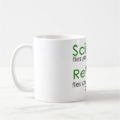 Religion und Wissenschaft Kaffeetasse (Links)
