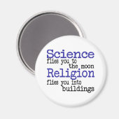 Religion und Wissenschaft Magnet (Vorderseite/Rückseite)