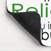 Religion und Wissenschaftsatheist Mousepad (Ecke)