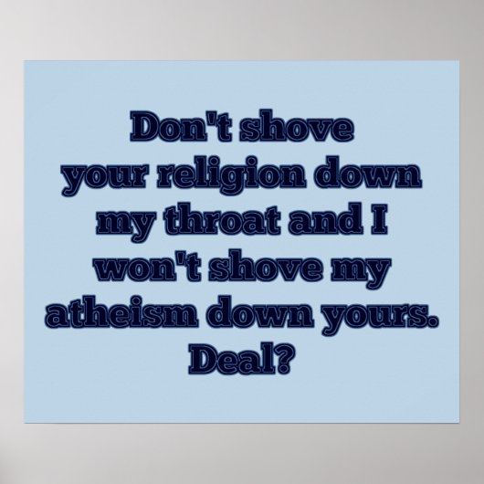 Religion VS. Atheismus, Teil 2 Poster (Vorne)