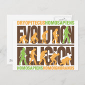Religion Vs Evolution Postkarte (Vorne/Hinten)