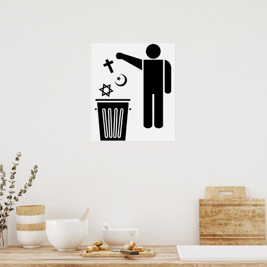 Religion Wastebin Poster (Küche)