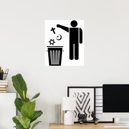 Religion Wastebin Poster (Heimbüro)
