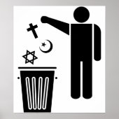 Religion Wastebin Poster (Vorne)
