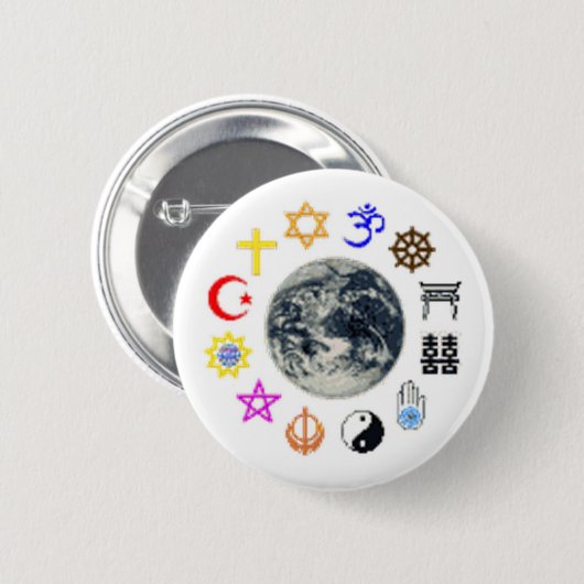 RELIGIONEN der WELT Button (Vorne & Hinten)