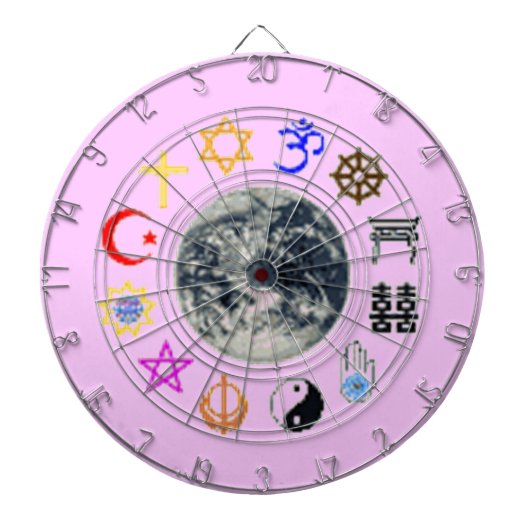 RELIGIONEN DER WELT DARTSCHEIBE (vorne)