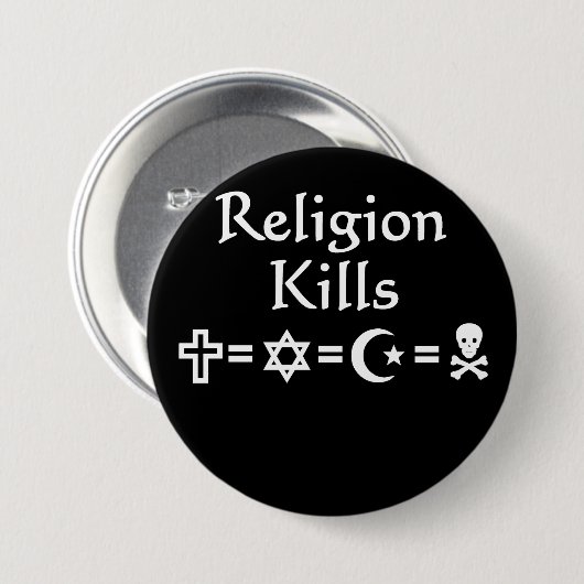 Religions-Tötungen Button (Vorne & Hinten)