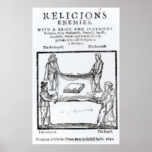 Religionsfeinde, 1641 poster (Vorne)