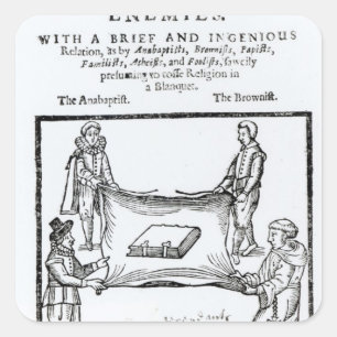 Religionsfeinde, 1641 quadratischer aufkleber