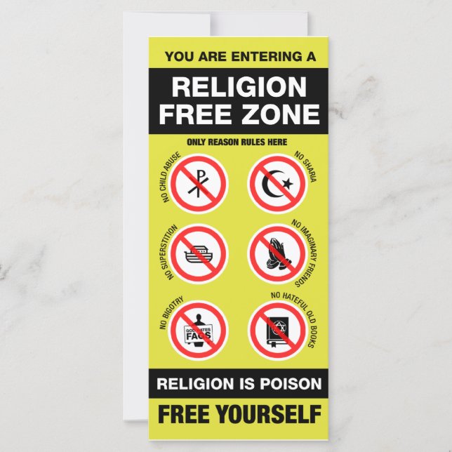Religionsfreie Zone (Vorderseite)