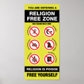 Religionsfreie Zone Poster (Vorne)