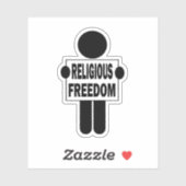 Religionsfreiheit Aufkleber (Blatt)