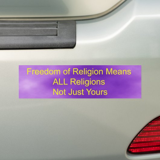 Religionsfreiheit Autoaufkleber (Auf Auto)
