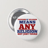 Religionsfreiheit Button (Vorne & Hinten)