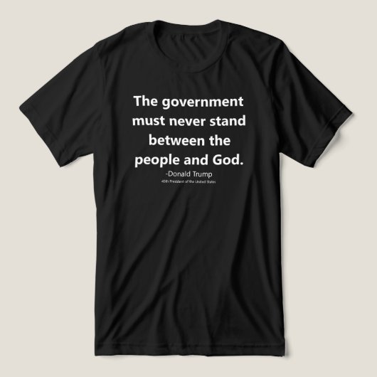 Religionsfreiheit Donald Trump Zitat Tri-Blend Shirt (Design Vorderseite)