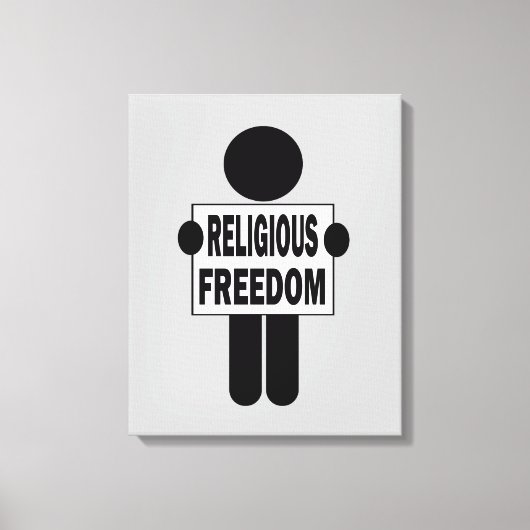 Religionsfreiheit Leinwanddruck (Vorderseite)