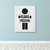 Religionsfreiheit Leinwanddruck (Insitu (Holzboden))