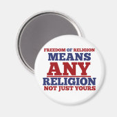 Religionsfreiheit Magnet (Vorderseite/Rückseite)