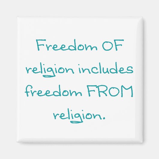 Religionsfreiheit Magnet (Vorne)