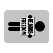 Religionsfreiheit Magnet (Horizontal)