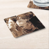 Religionsfreiheit Rechteckiger Pappuntersetzer (angewinkelt)