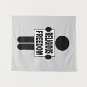 Religionsfreiheit Wandteppich (Vorderseite (Horizontal))