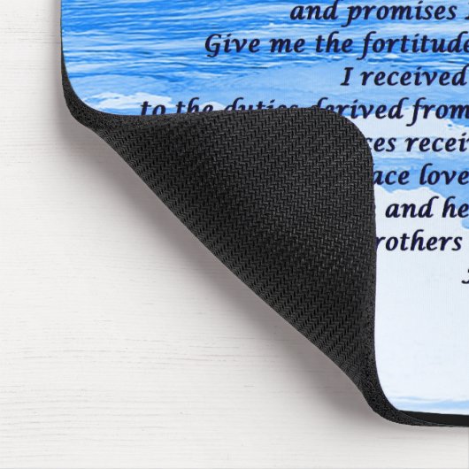 Religionsgebet Mousepad (Ecke)