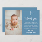 Religionsgemeinschaft Christlich Christening Bapti Dankeskarte (Vorne/Hinten)