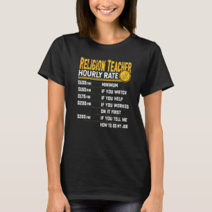Religionslehrer Stundensatz Religionslehrer Erzieh T-Shirt