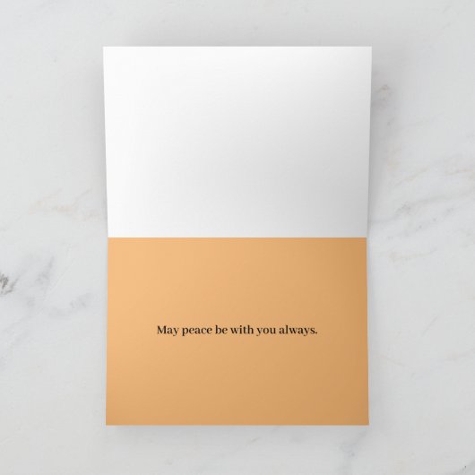 Religiös bin ich bei dir immer Schrift Matthew Karte (Innenseite)