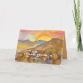 Religiös bin ich bei dir immer Schrift Matthew Karte (Vorderseite)