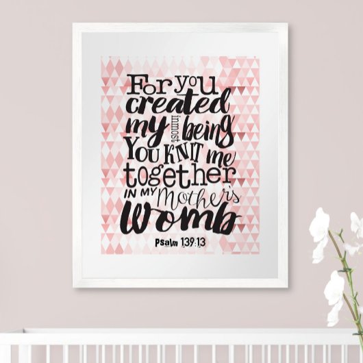 Religiös für dich zusammen Strick erschaffen Poster