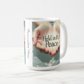 Religiös in Frieden gehalten Kaffeetasse (VorderseiteRechts)