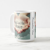 Religiös in Frieden gehalten Kaffeetasse (Vorderseite Links)