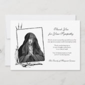 Religiös-katholische gesegnete Jungfrau Mary Beile Dankeskarte (Vorderseite)