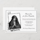 Religiös-katholische gesegnete Jungfrau Mary Beile Dankeskarte (Vorne/Hinten)