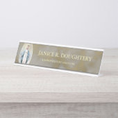 Religiös-katholische Selige Jungfrau Mutter Maria Schreibtischnamensplakette (Vorderseite )