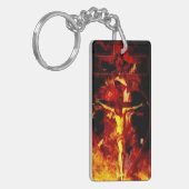 Religiös-katholischer Ruf als Priester-Crucifix Schlüsselanhänger (Vorderseite links)