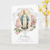 religiös | Muttertag | Gesegnete Jungfrau Mary Karte (Gelbe Blume)