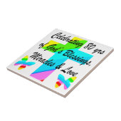 RELIGIÖS PERSONALISIERTE 80. GEBURTSTAG-DESIGN FLIESE (Seite)