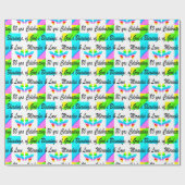 RELIGIÖS PERSONALISIERTE 80. GEBURTSTAG-DESIGN GESCHENKPAPIER (Flach)