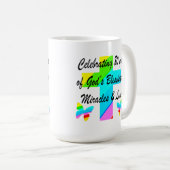 RELIGIÖS PERSONALISIERTE 80. GEBURTSTAG-DESIGN KAFFEETASSE (VorderseiteRechts)