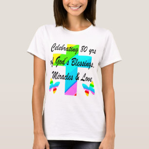 RELIGIÖS PERSONALISIERTE 80. GEBURTSTAG-DESIGN T-Shirt
