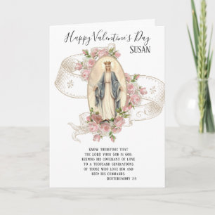 Religiös   Valentinstag   Jungfrau Mutter Maria Karte