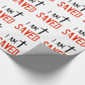 Religiös werde ich gerettet geschenkpapier (Ecke)